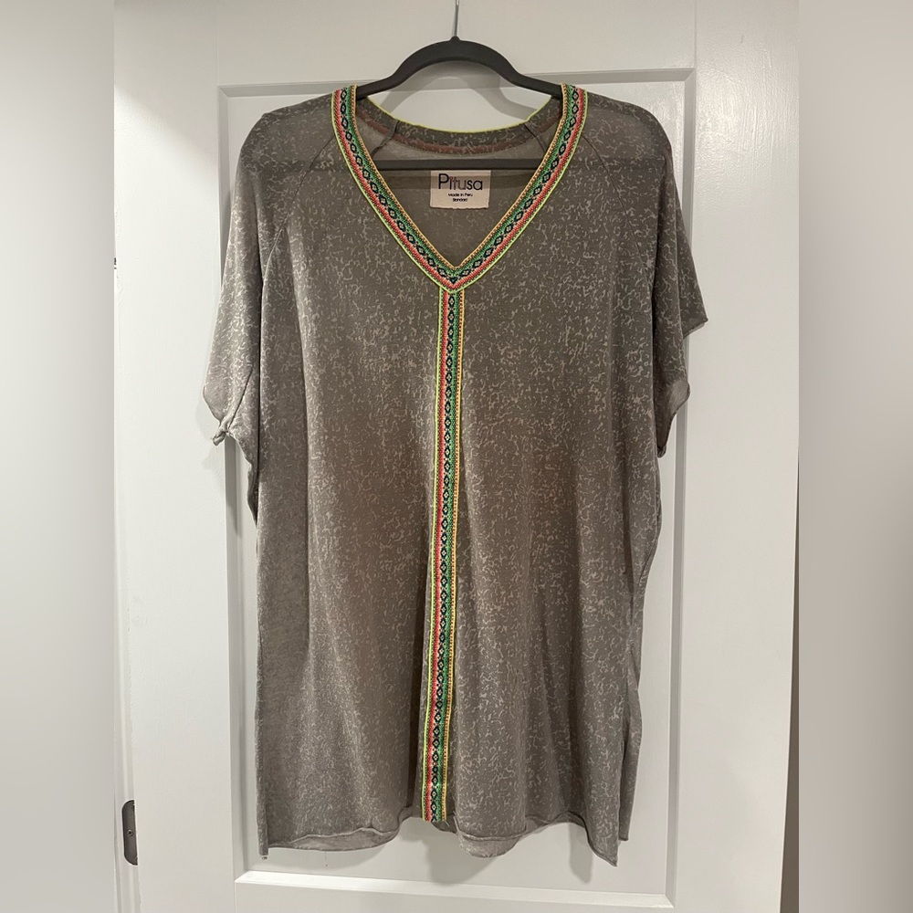 Pitusa Mini Abaya Cover Up Gray